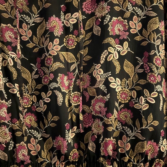 Loft tie-hem floral blouse - Picture 2 of 7